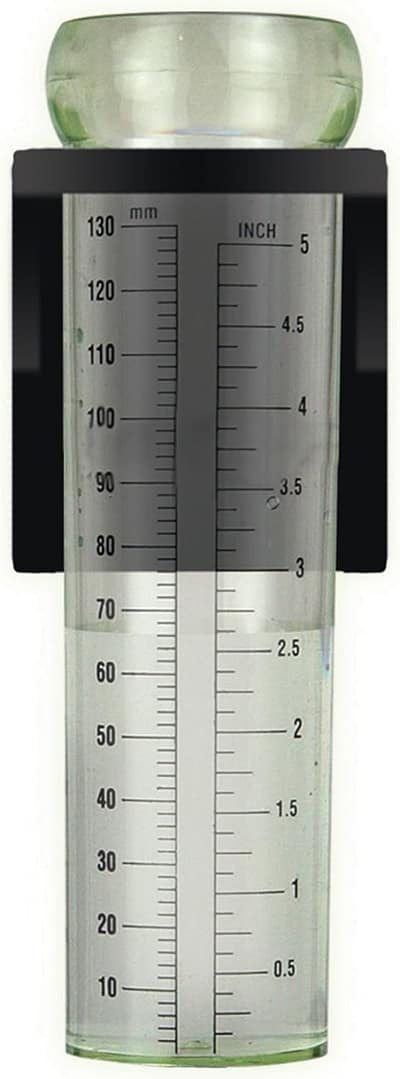 Pluviómetro Metálico en Espiral con Poste Luster Leaf Rapitest 1646 – Medición Precisa de Precipitación - 1